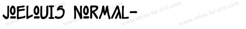JoeLouis Normal字体转换